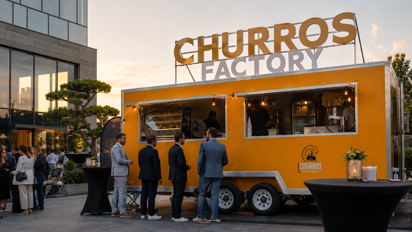 Churros Factory lors d'un événement corporate